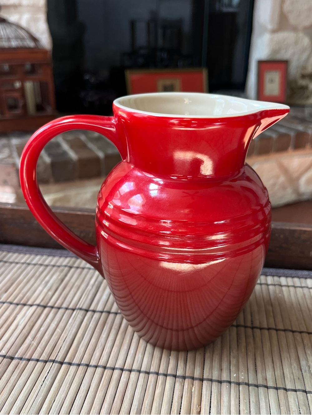 Le Creuset .7L  Cerise Red Ombré Pitcher - Small Breakfast Pitcher